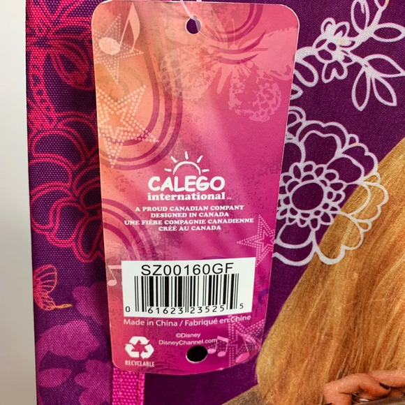 Hannah Montana Miley Cyrus Padded Zipper 3 D-Ring Binder Disney Channel Girly - Picture 9 of 14